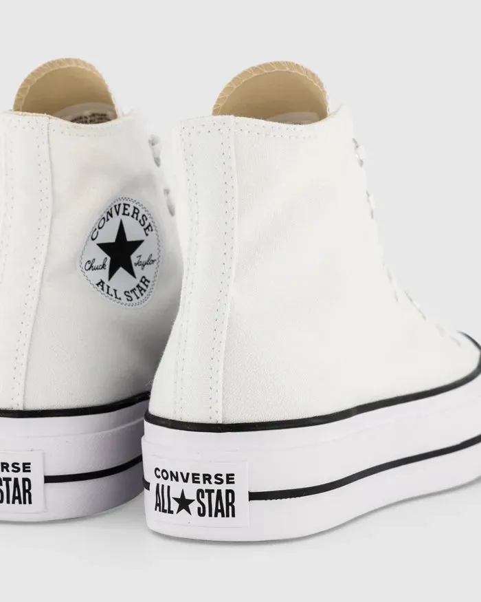 - CONVERSE Women Chuck Taylor Lift Canvas Hi White - (560846) - WWH - R1L7