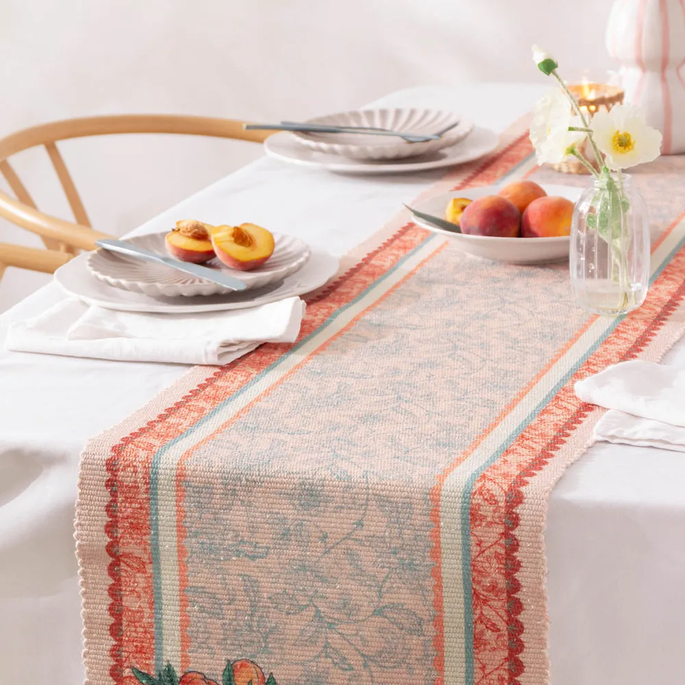 Anemone Peaches Indoor/Outdoor Table Runner Multicolour