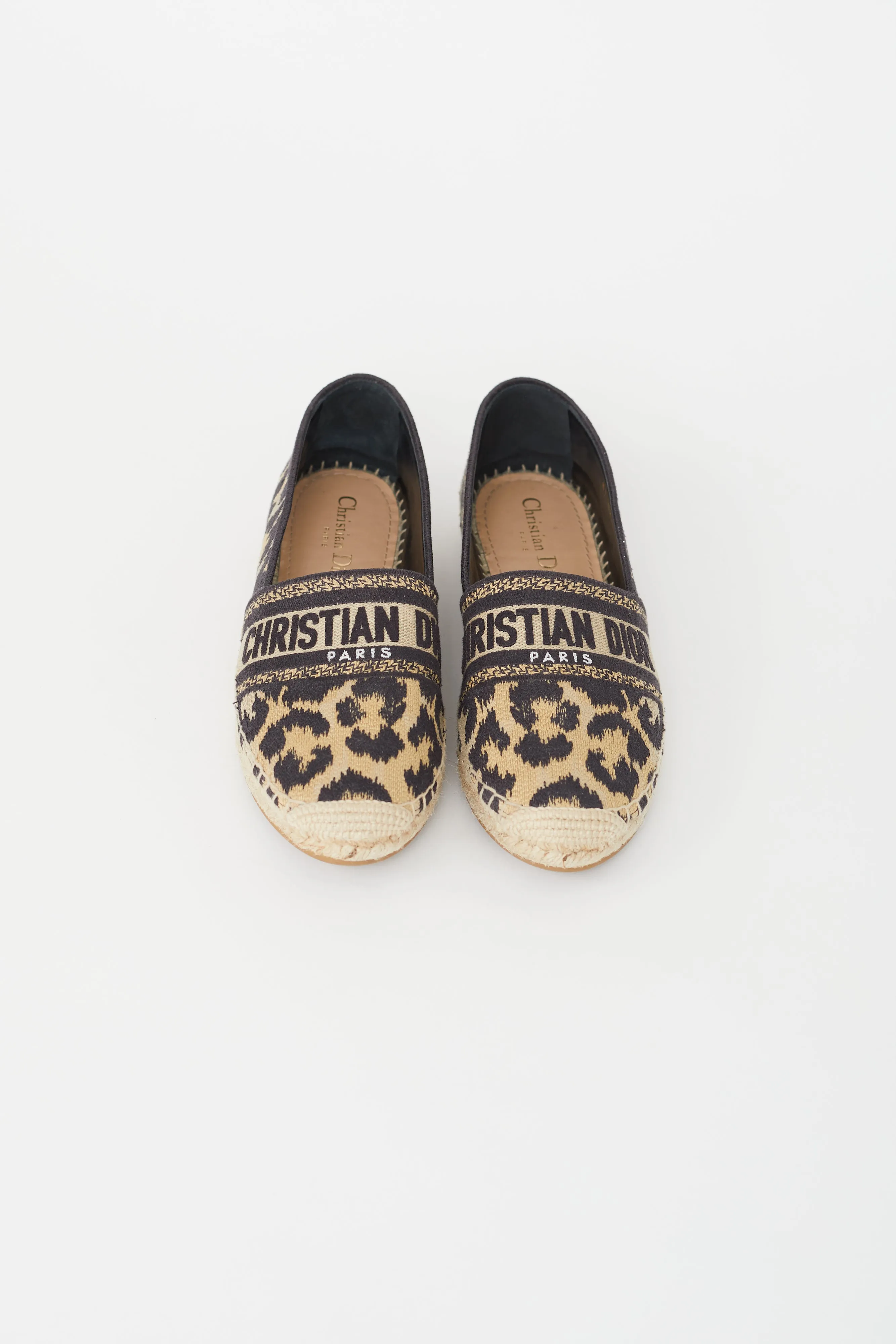 Black & Brown Granville Pattern Espadrille Flat