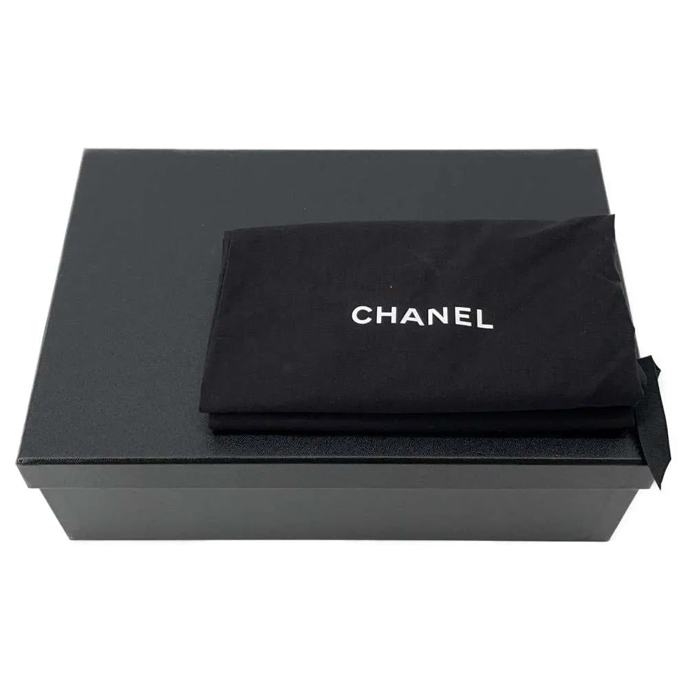 Chanel CC logo loafers Black G45988 Calf Leather Size 38C