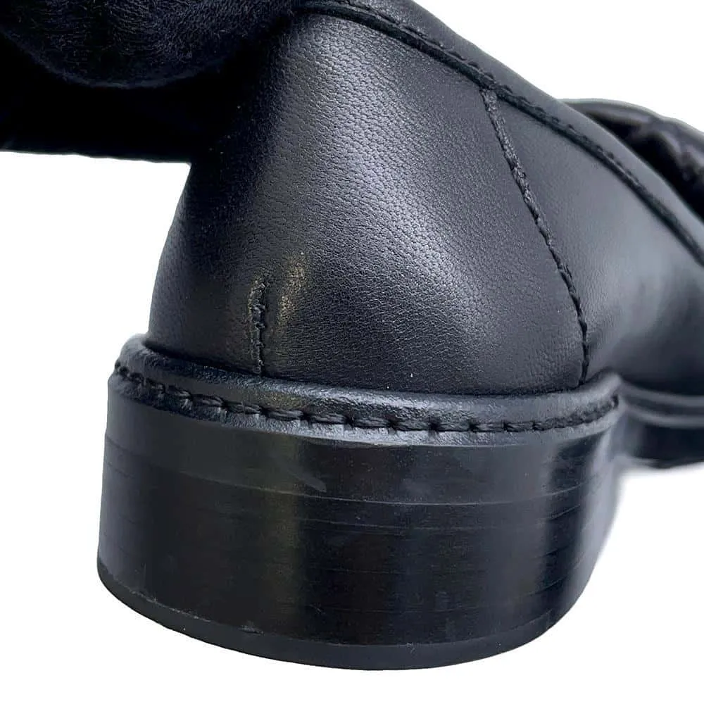 Chanel CC turnlock Matelasse loafers Black G36646 Lambskin Size 38C