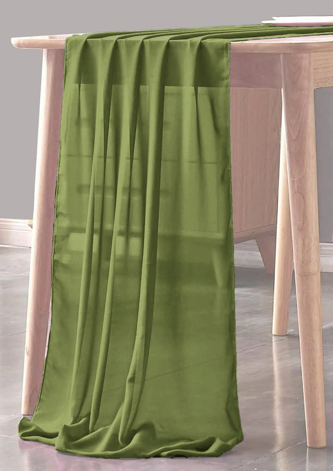 CHIFFON SHEER TABLE RUNNER (18" inches x 180" inches)