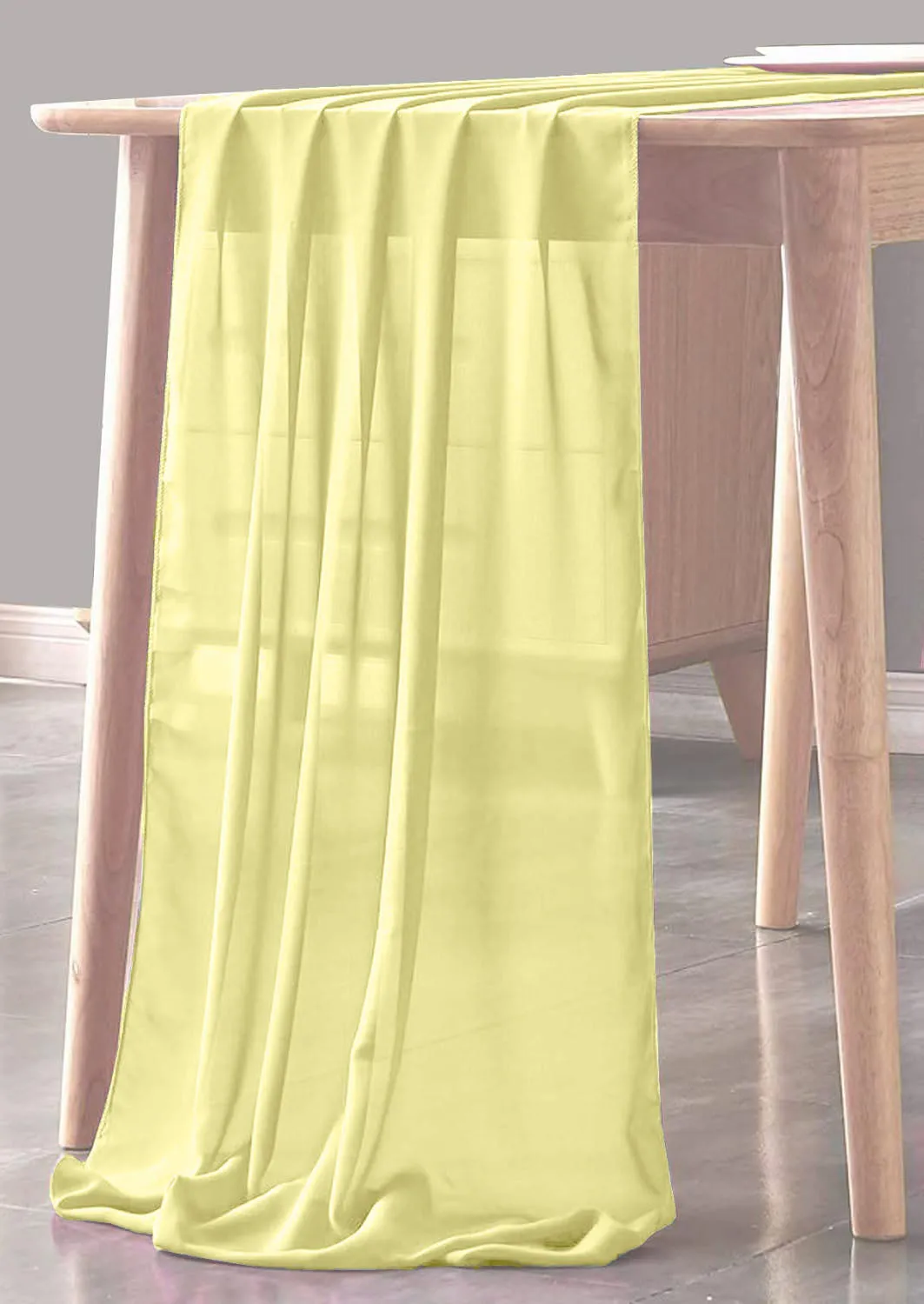 CHIFFON SHEER TABLE RUNNER (18" inches x 180" inches)
