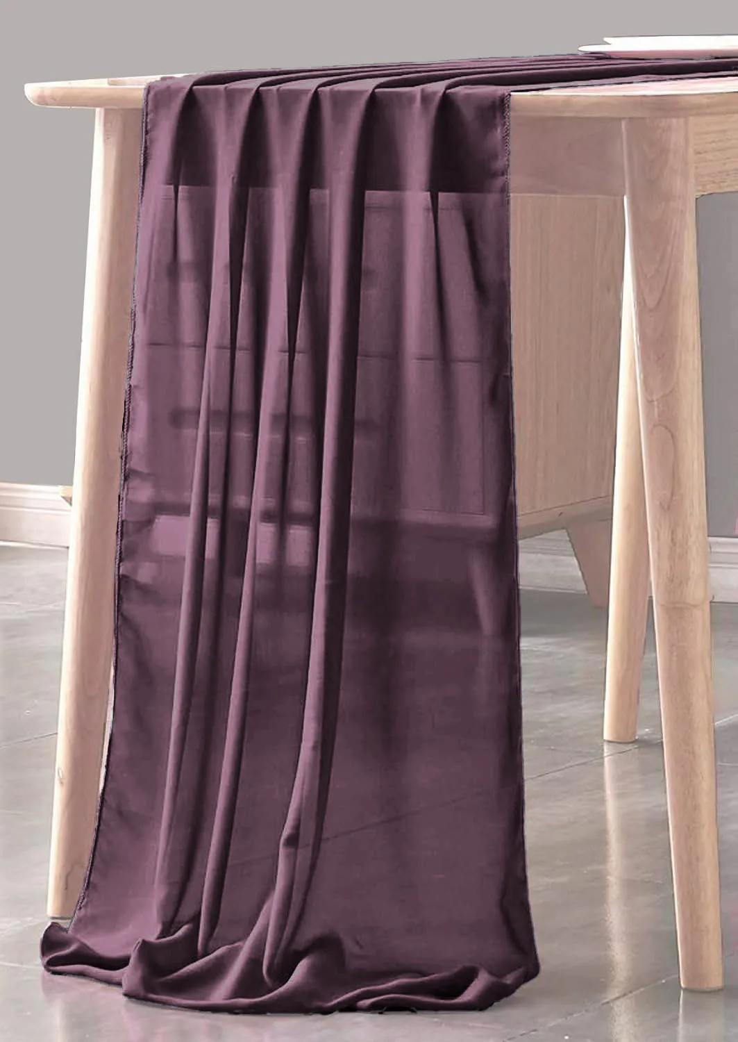 CHIFFON SHEER TABLE RUNNER (18" inches x 180" inches)