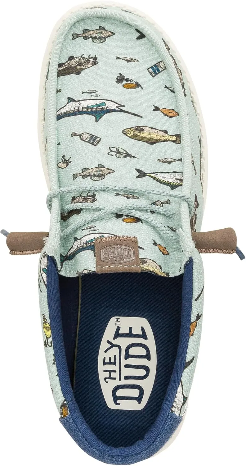 HEYDUDE Wally Marlin, Mens Shoes, Men's Slip-on Loafers, Comfortable & Light-Weight
