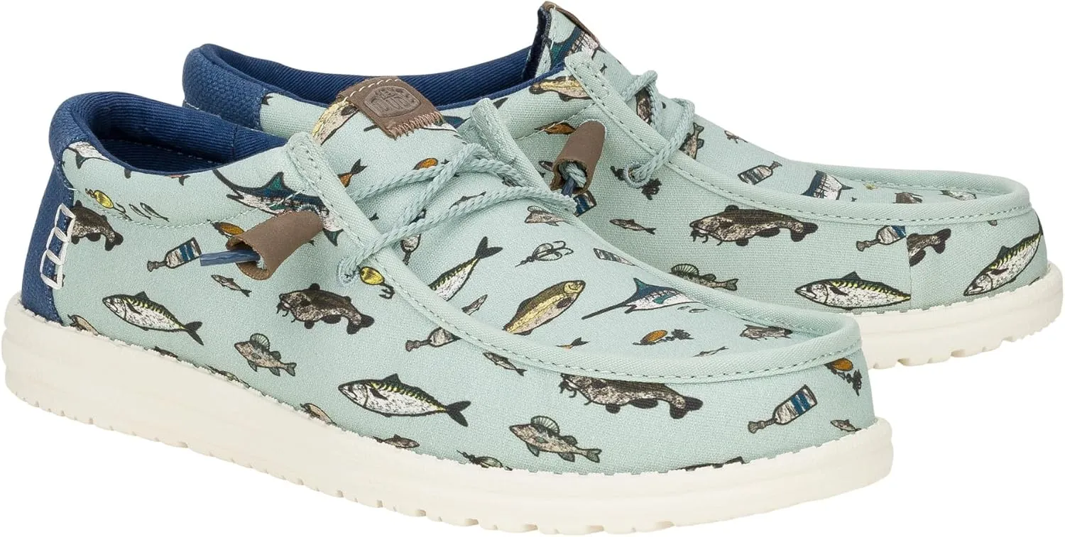 HEYDUDE Wally Marlin, Mens Shoes, Men's Slip-on Loafers, Comfortable & Light-Weight