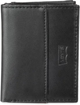 Levi's Men's Trifold Wallet-Sleek and Slim Includes Id Window and Credit Card Holder