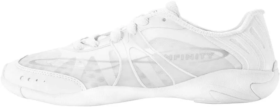 Nfinity Vengeance White Cheer Shoes for Youth Girls  High-Performance Breathable Sneakers for Cheerleading, Dance, and Sports Training  Lightweight and Durable for Competition