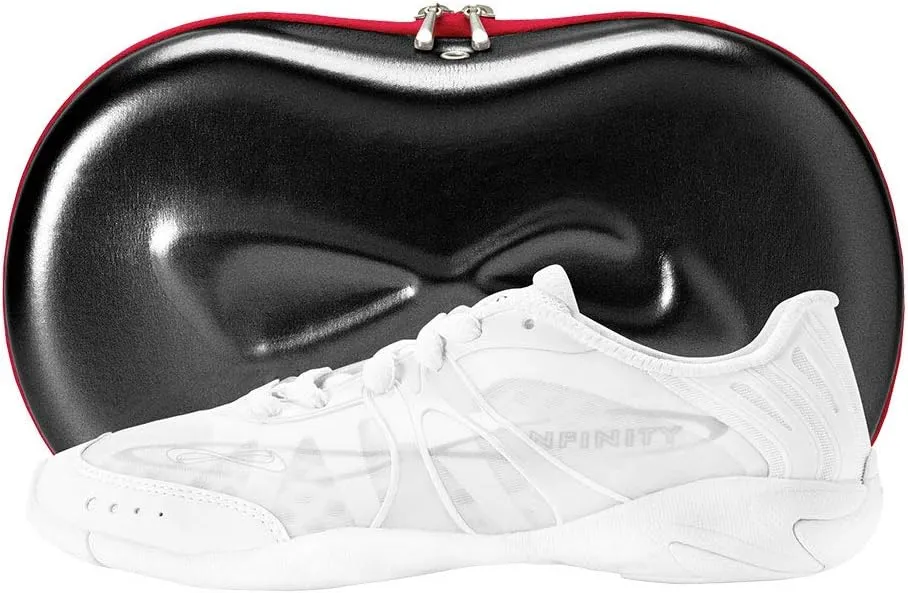 Nfinity Vengeance White Cheer Shoes for Youth Girls  High-Performance Breathable Sneakers for Cheerleading, Dance, and Sports Training  Lightweight and Durable for Competition
