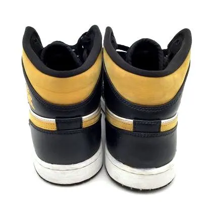 Nike Air Jordan 1 Men's Mid 'Black University Gold' Sneakers- Size: 10 ( COA)