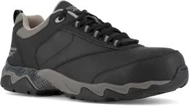 Reebok Work Men's RB1062 Beamer Safety Toe Athletic Work Shoe Black & Grey Trim