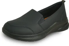 VANGELO Women Professional Slip Resistant Work Sneaker Shoe for Food Service Health Care Nurse AVA and ARIA Black