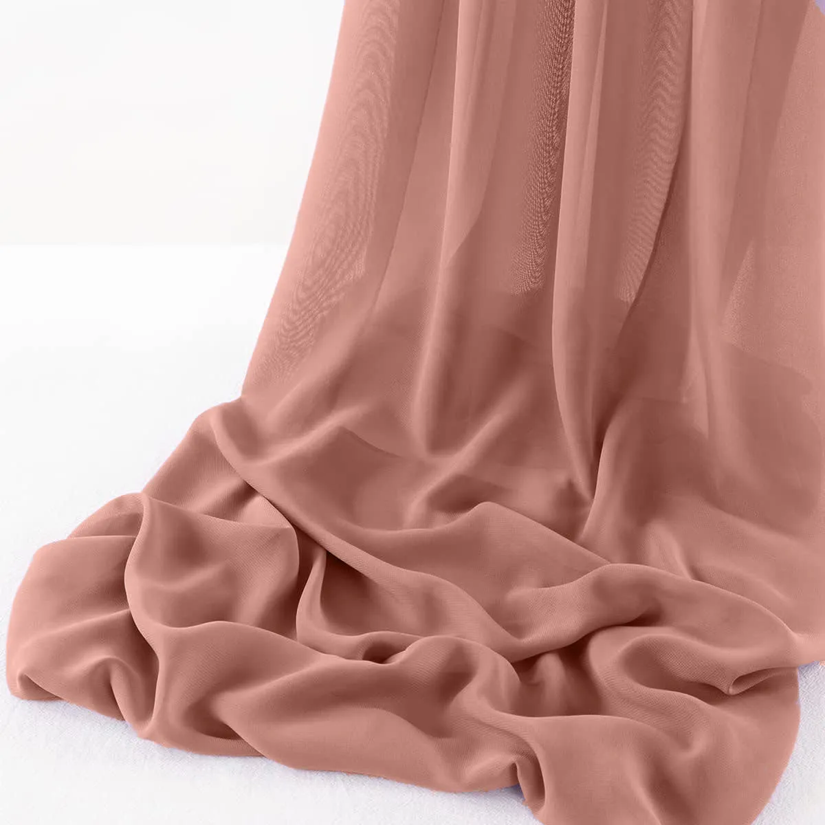 WOOL DOBBY CHIFFON SHEER RUNNER (14" wide x 108" Long)