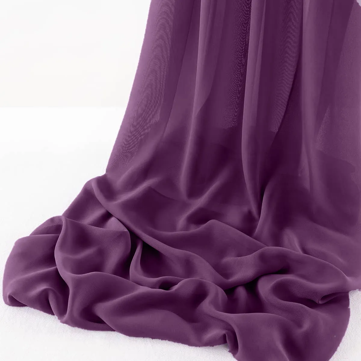 WOOL DOBBY CHIFFON SHEER RUNNER (14" wide x 108" Long)