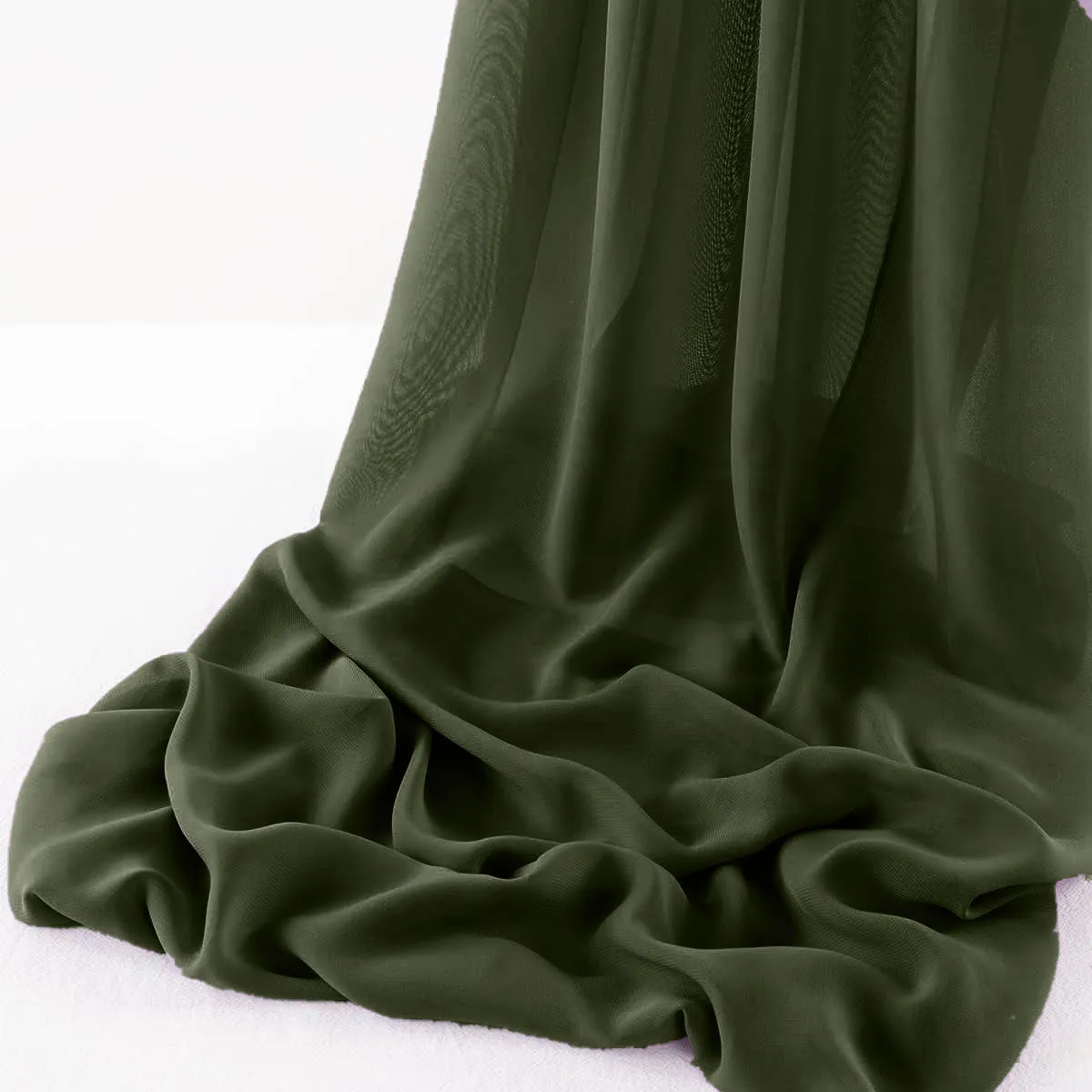 WOOL DOBBY CHIFFON SHEER RUNNER (14" wide x 108" Long)