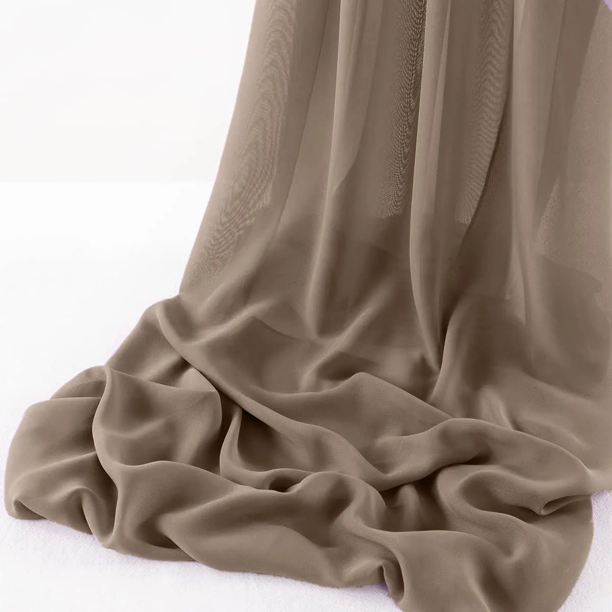 WOOL DOBBY CHIFFON SHEER RUNNER (14" wide x 108" Long)