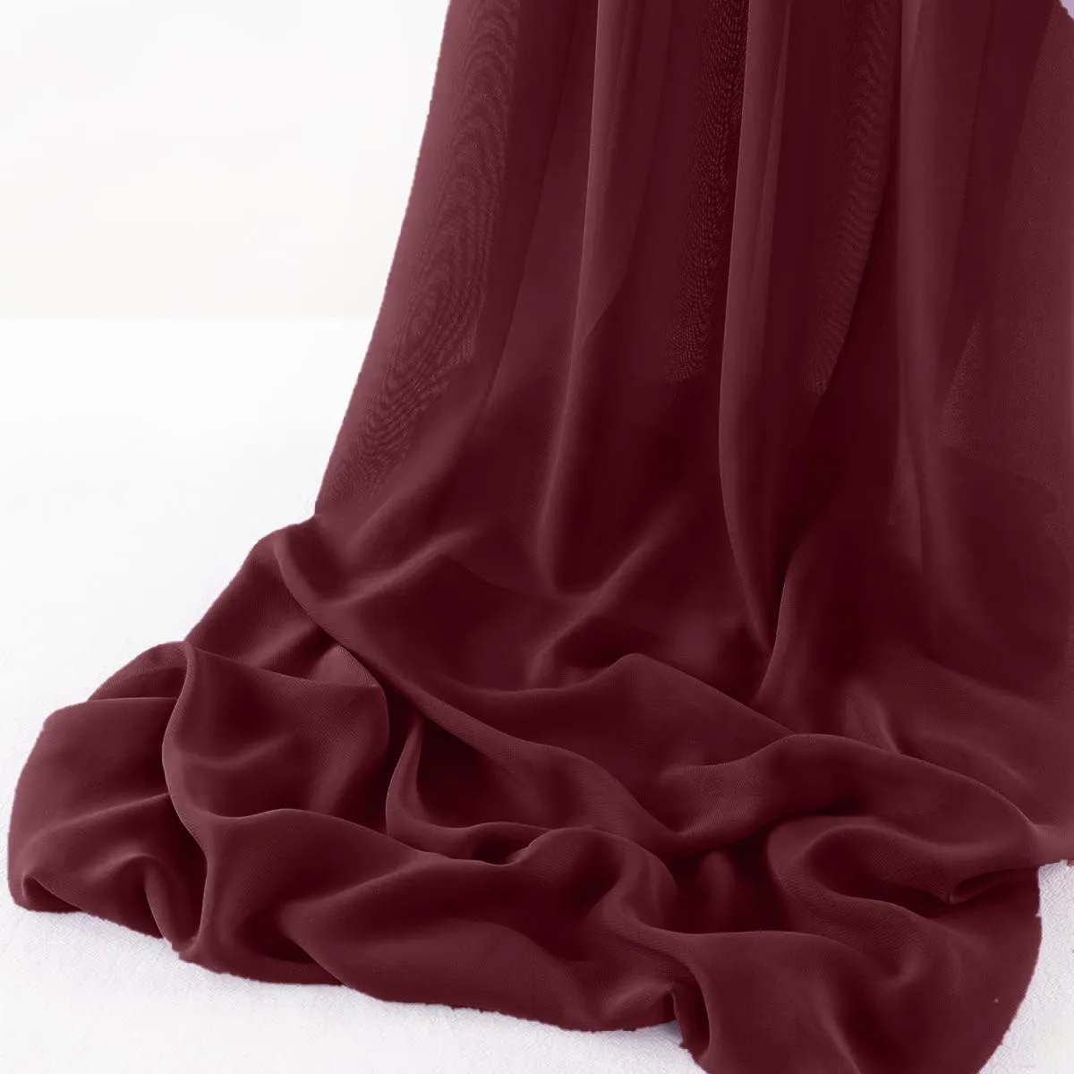 WOOL DOBBY CHIFFON SHEER RUNNER (14" wide x 108" Long)