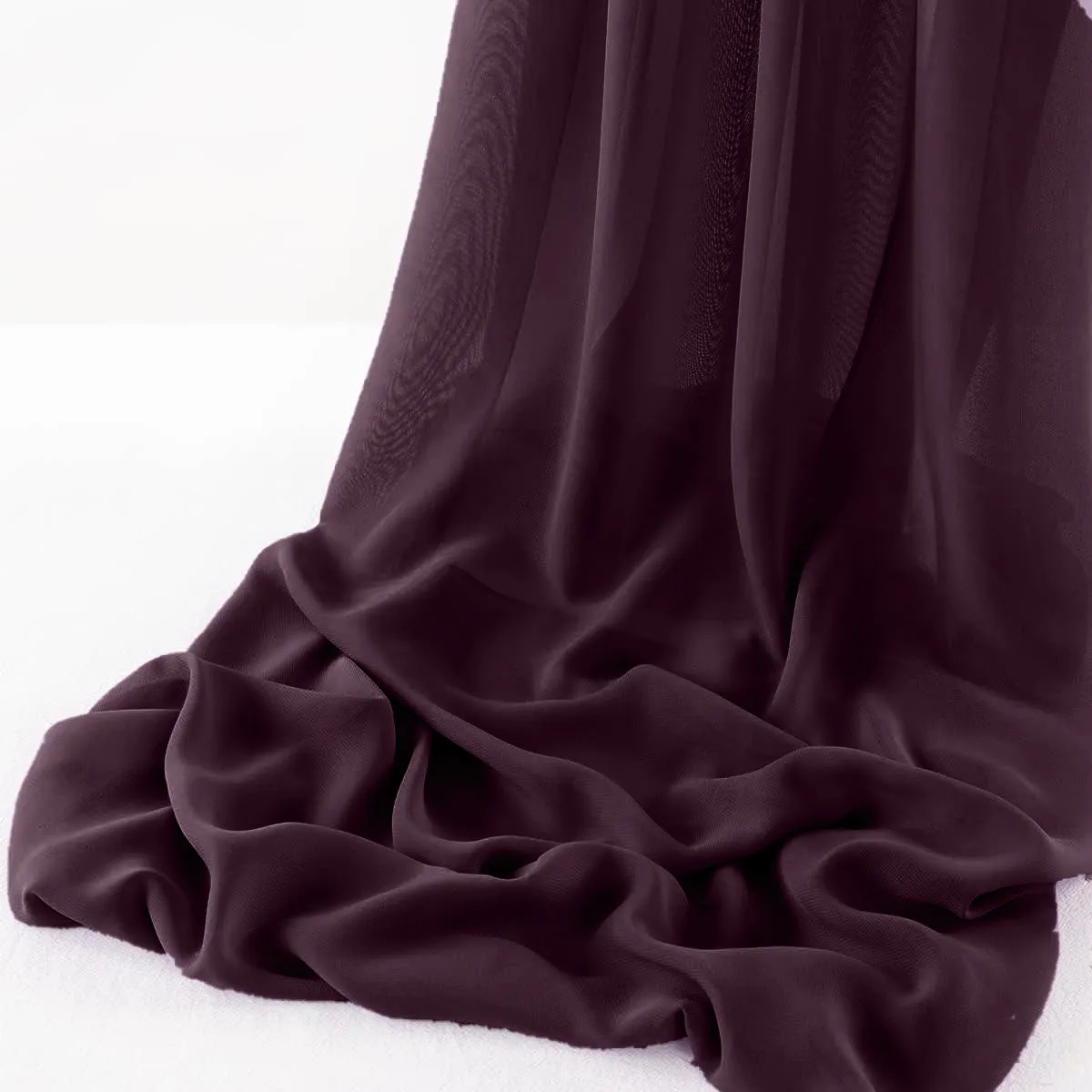 WOOL DOBBY CHIFFON SHEER RUNNER (14" wide x 108" Long)