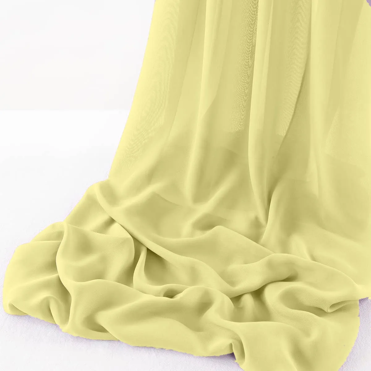 WOOL DOBBY CHIFFON SHEER RUNNER (14" wide x 108" Long)