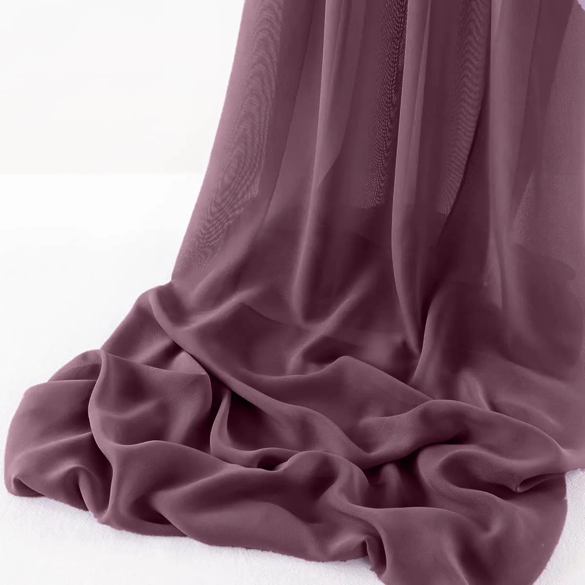 WOOL DOBBY CHIFFON SHEER RUNNER (14" wide x 108" Long)