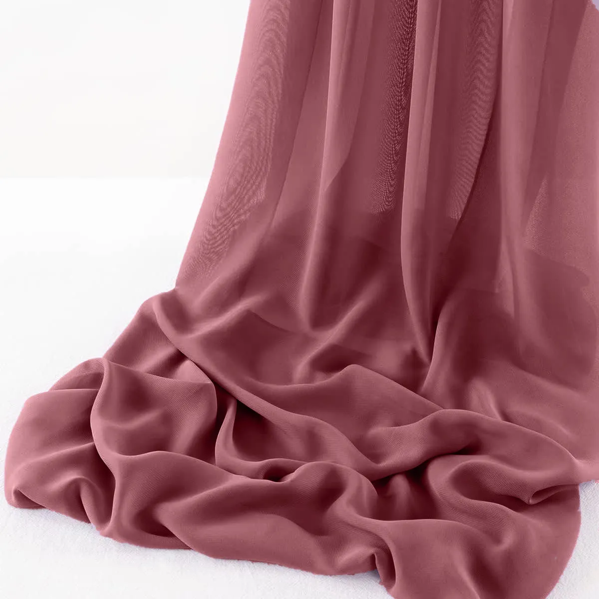 WOOL DOBBY CHIFFON SHEER RUNNER (14" wide x 108" Long)