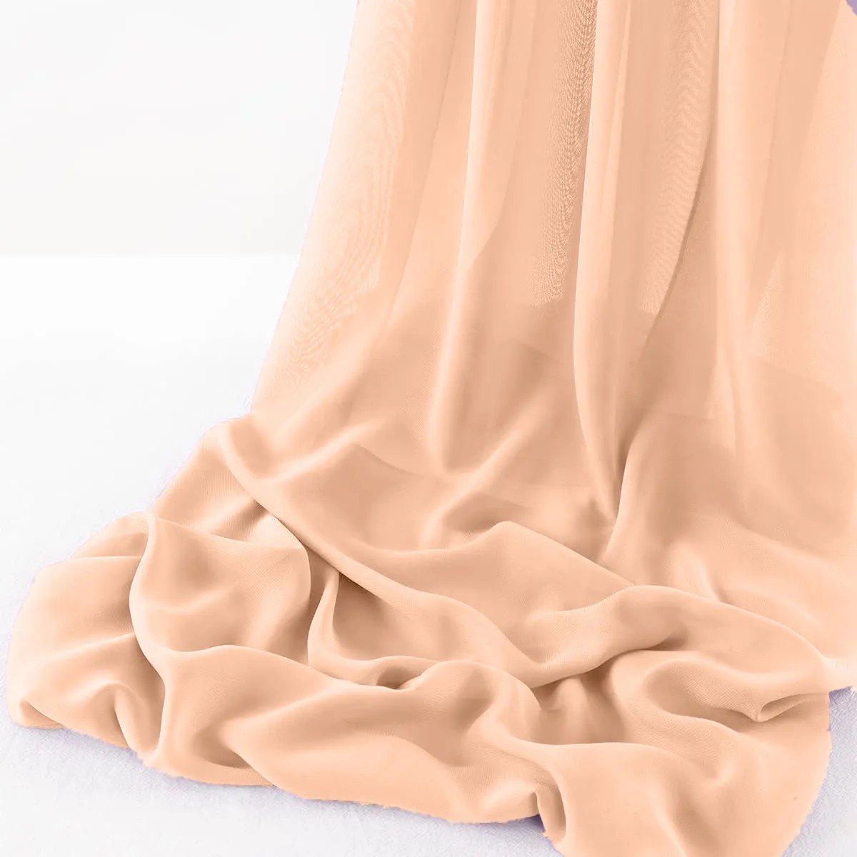 WOOL DOBBY CHIFFON SHEER RUNNER (14" wide x 108" Long)