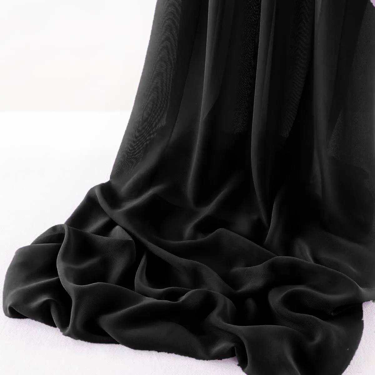 WOOL DOBBY CHIFFON SHEER RUNNER (14" wide x 108" Long)