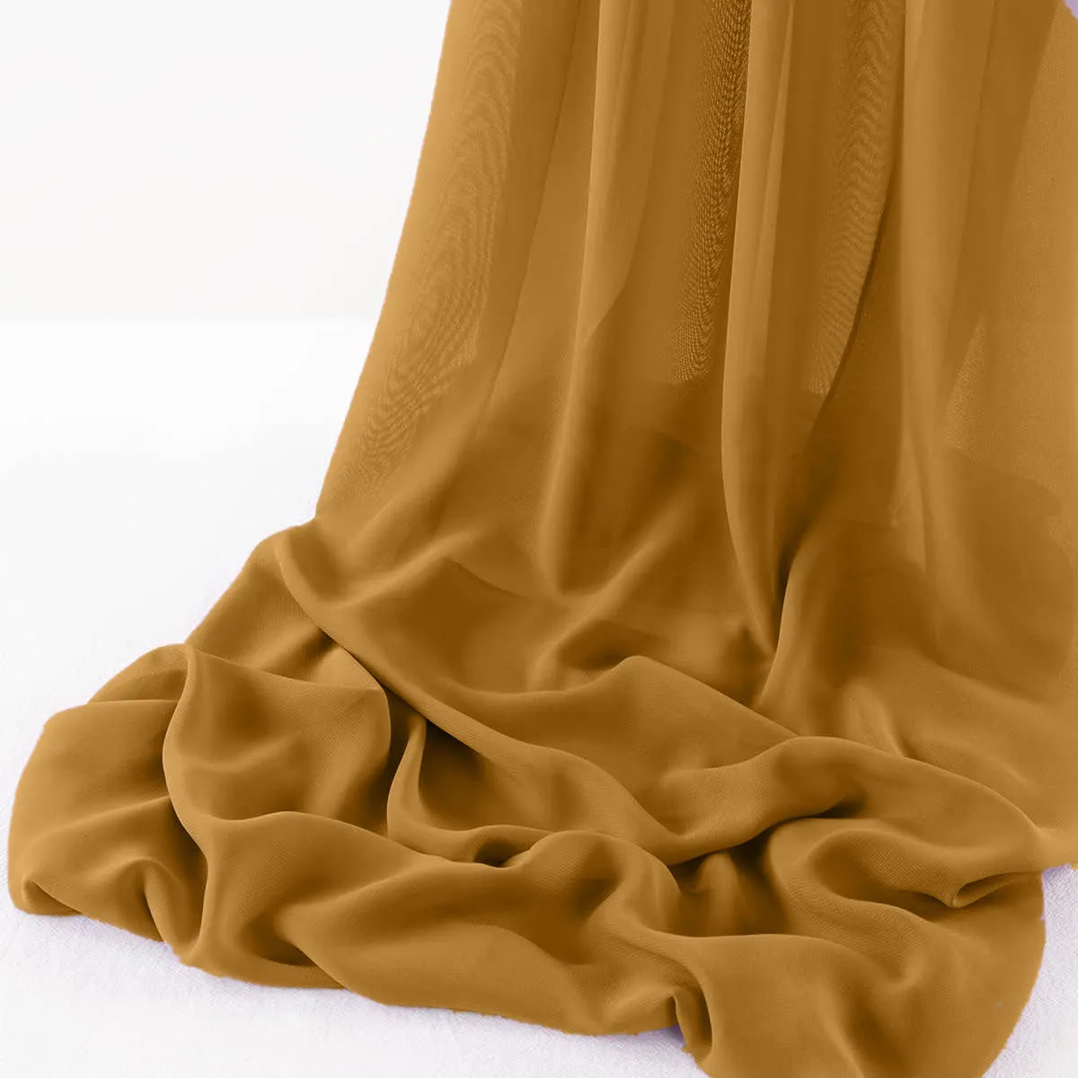 WOOL DOBBY CHIFFON SHEER RUNNER (14" wide x 108" Long)