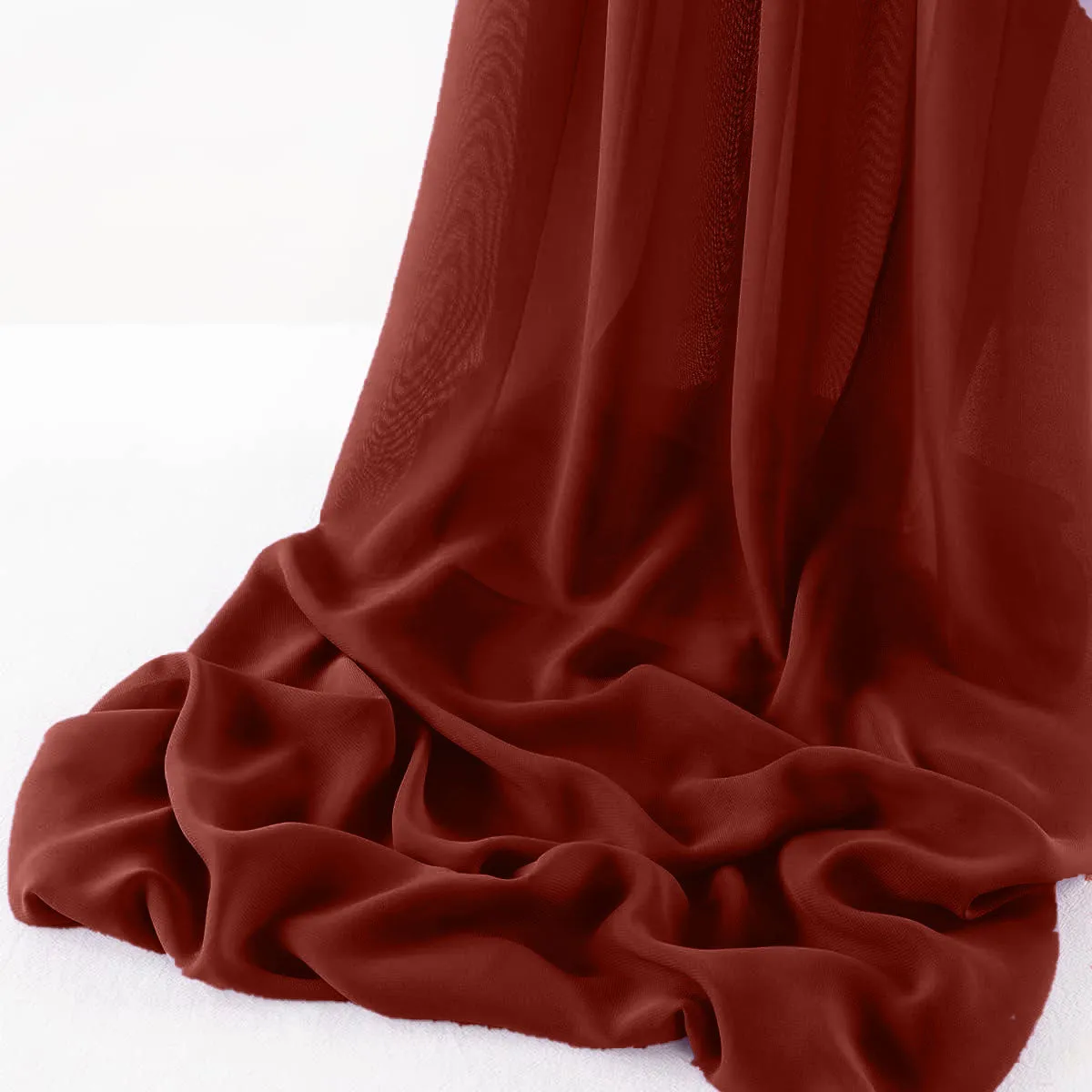 WOOL DOBBY CHIFFON SHEER RUNNER (14" wide x 108" Long)