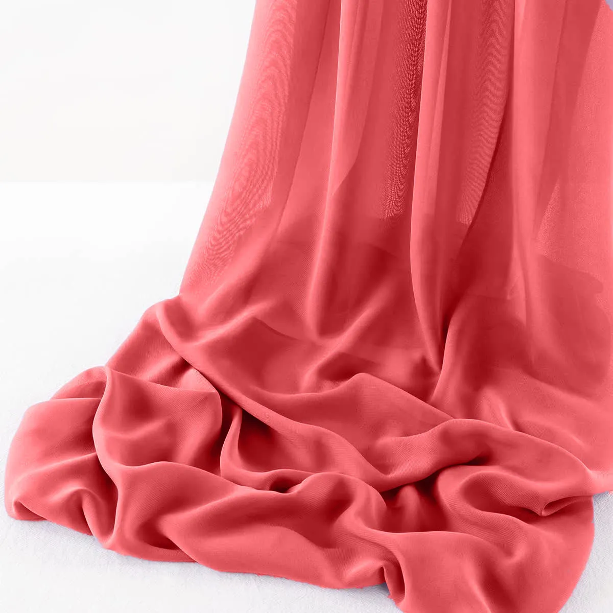 WOOL DOBBY CHIFFON SHEER RUNNER (14" wide x 108" Long)