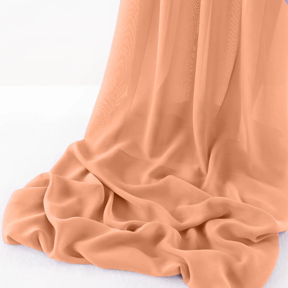 WOOL DOBBY CHIFFON SHEER RUNNER (14" wide x 108" Long)