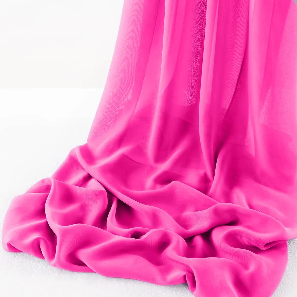 WOOL DOBBY CHIFFON SHEER RUNNER (14" wide x 108" Long)