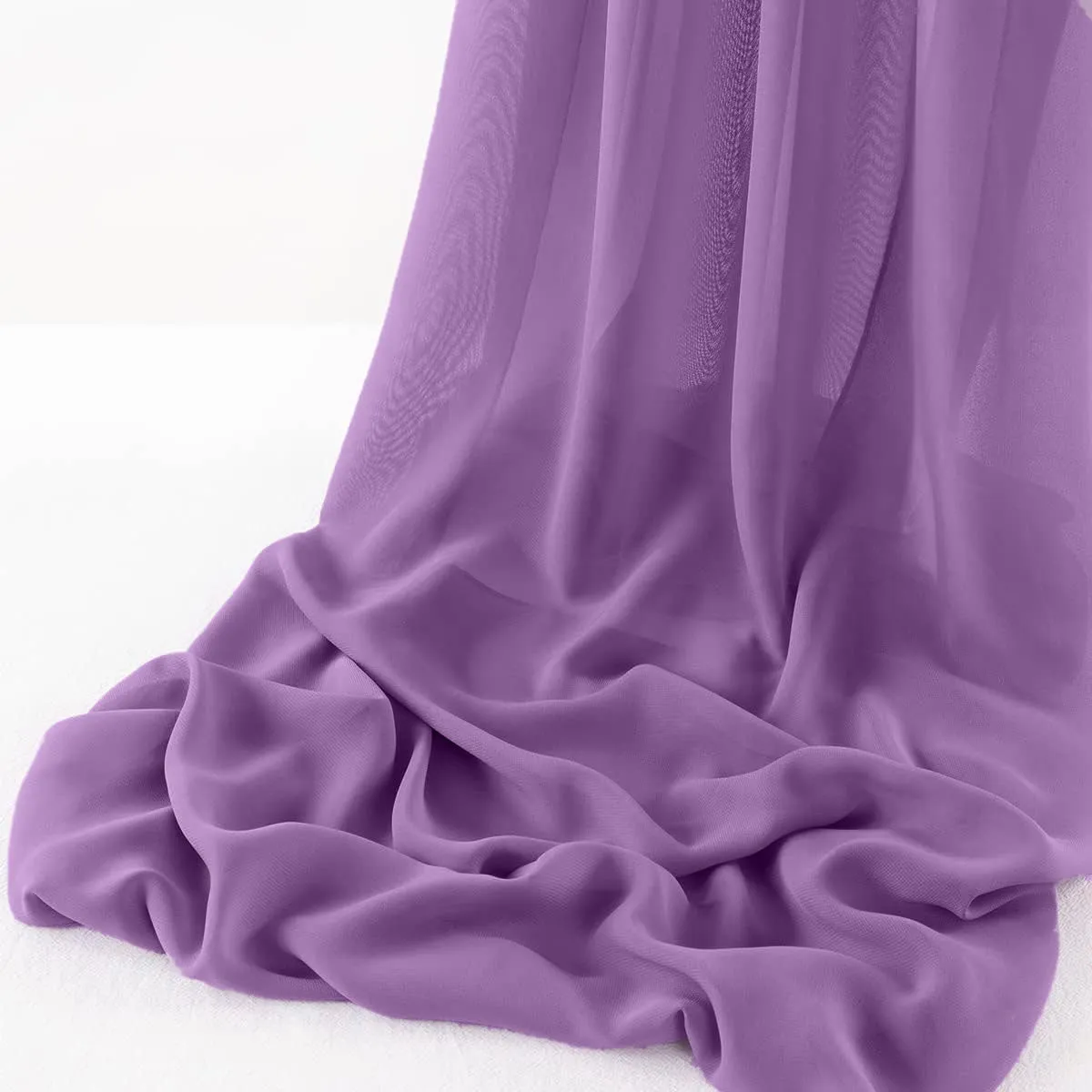 WOOL DOBBY CHIFFON SHEER RUNNER (14" wide x 108" Long)