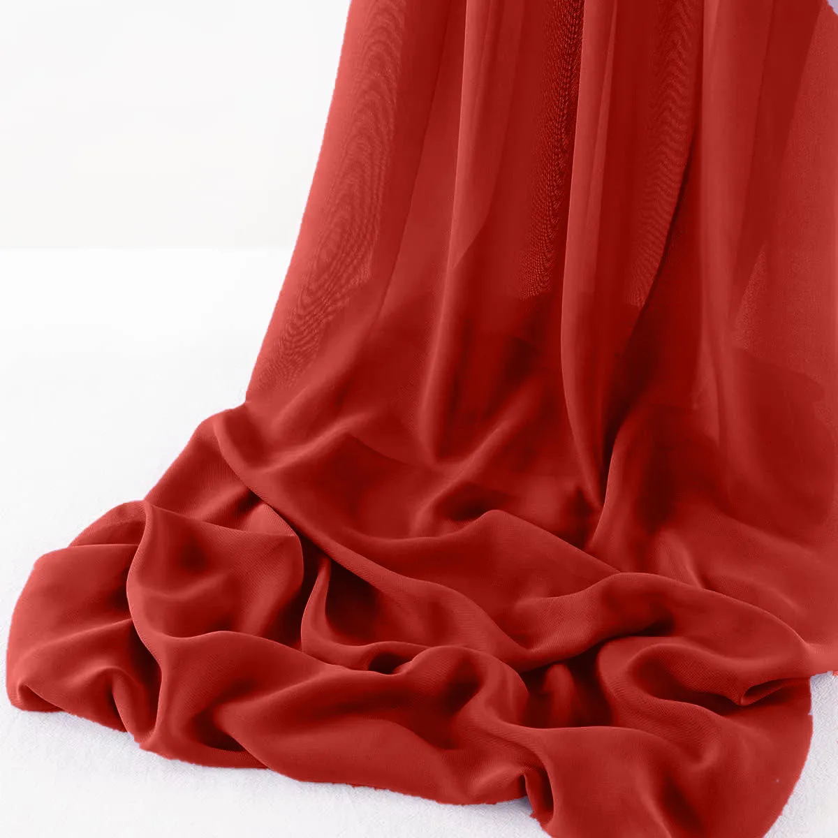WOOL DOBBY CHIFFON SHEER RUNNER (14" wide x 108" Long)