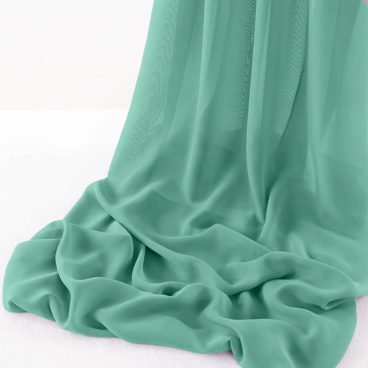 WOOL DOBBY CHIFFON SHEER RUNNER (14" wide x 108" Long)