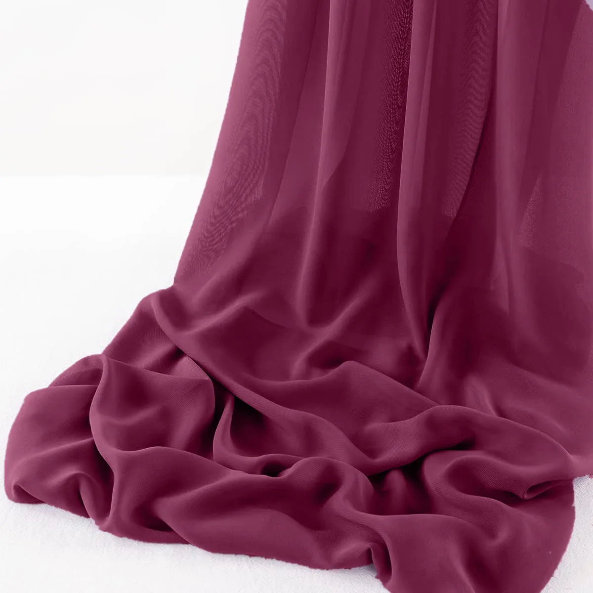 WOOL DOBBY CHIFFON SHEER RUNNER (14" wide x 108" Long)