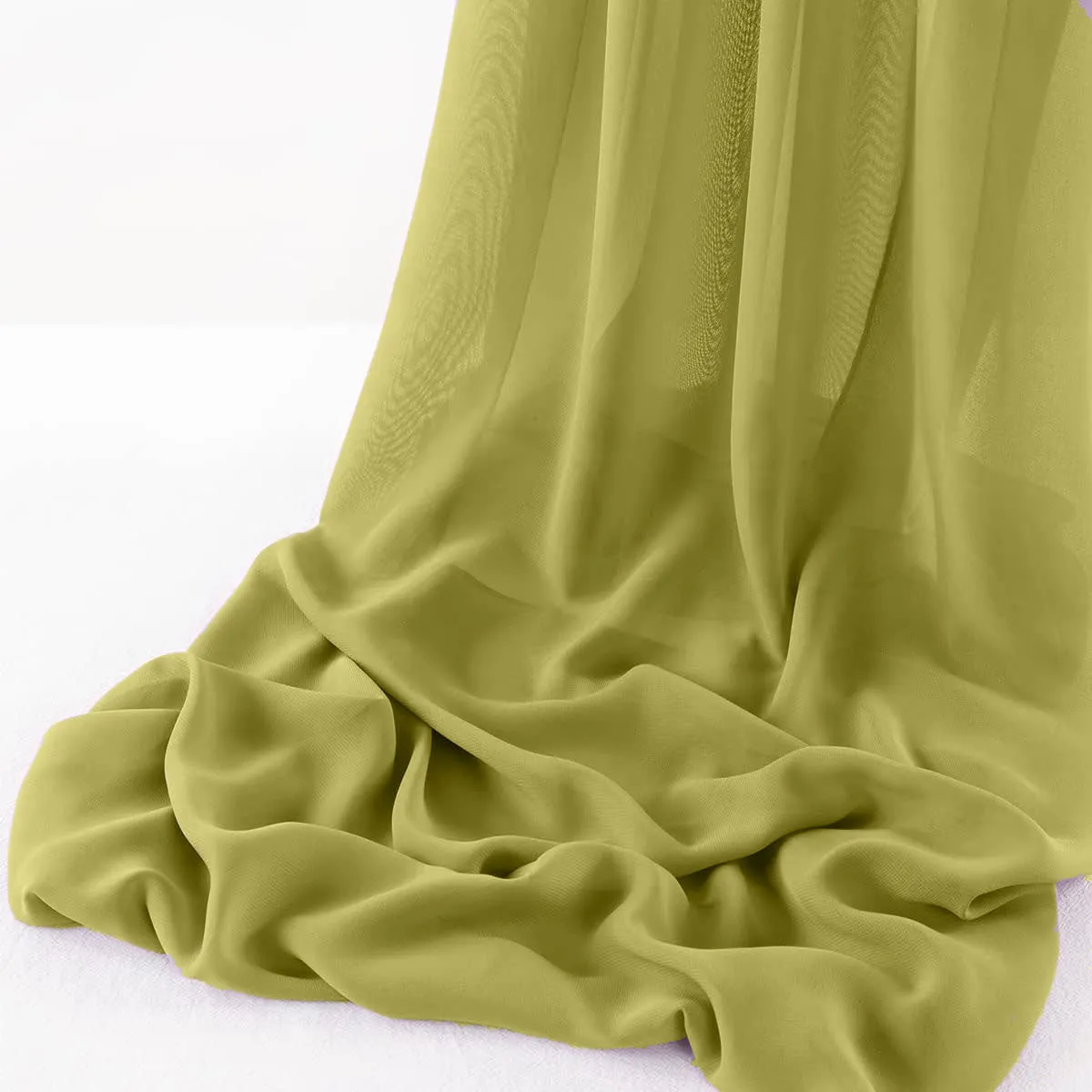 WOOL DOBBY CHIFFON SHEER RUNNER (14" wide x 108" Long)