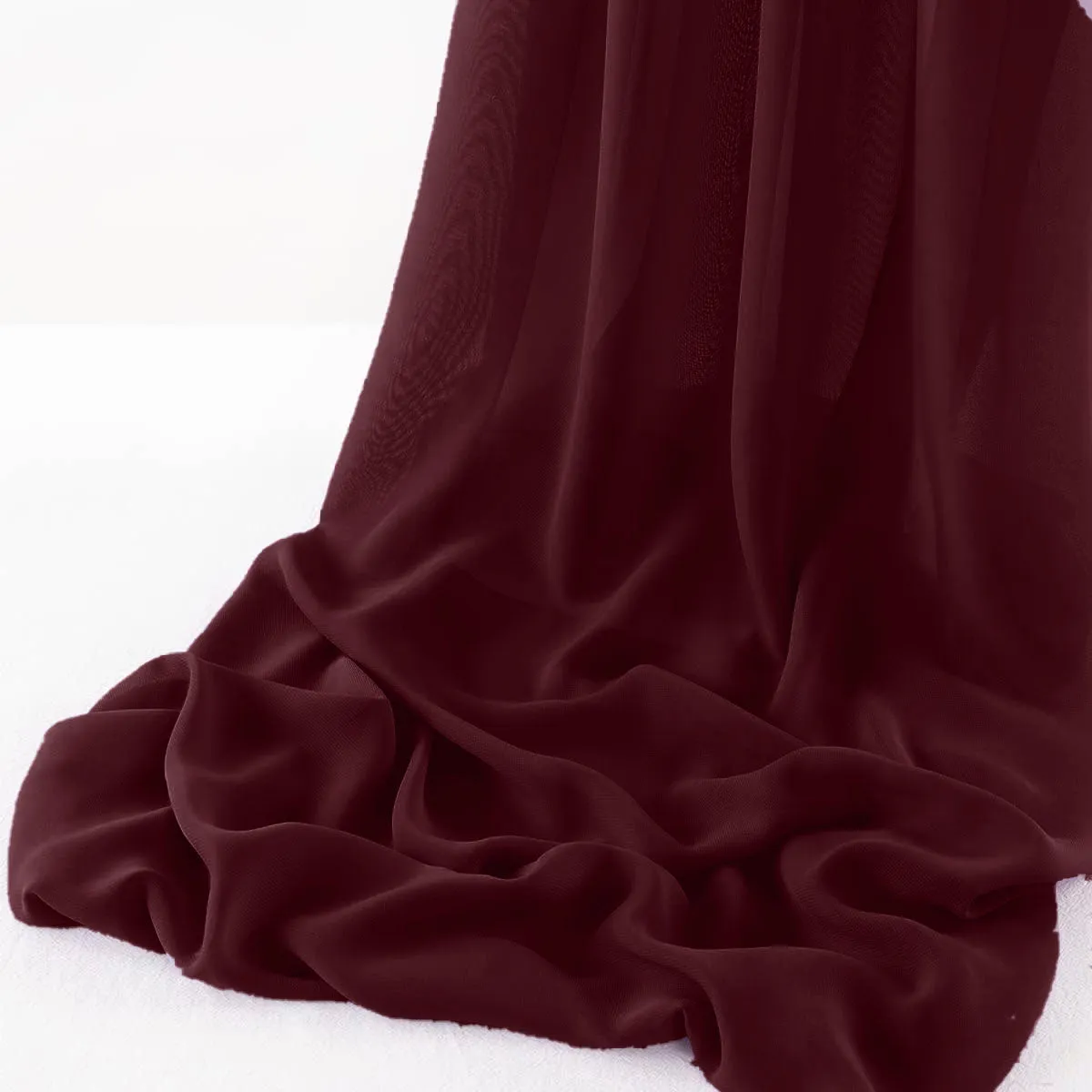 WOOL DOBBY CHIFFON SHEER RUNNER (14" wide x 108" Long)