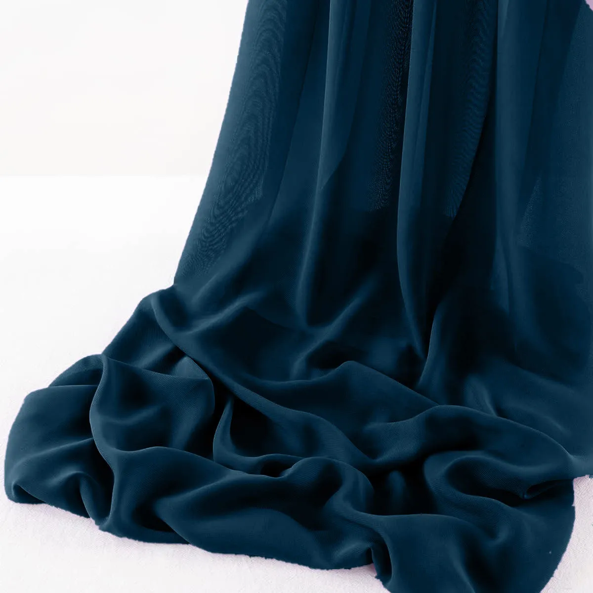 WOOL DOBBY CHIFFON SHEER RUNNER (14" wide x 108" Long)
