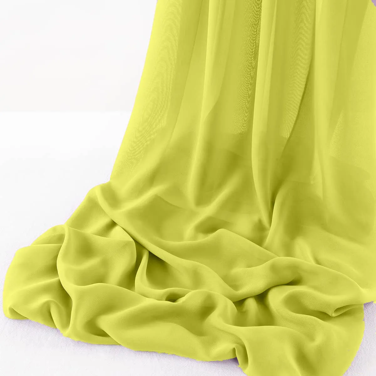 WOOL DOBBY CHIFFON SHEER RUNNER (14" wide x 108" Long)