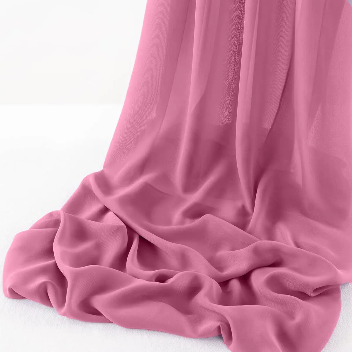 WOOL DOBBY CHIFFON SHEER RUNNER (14" wide x 108" Long)