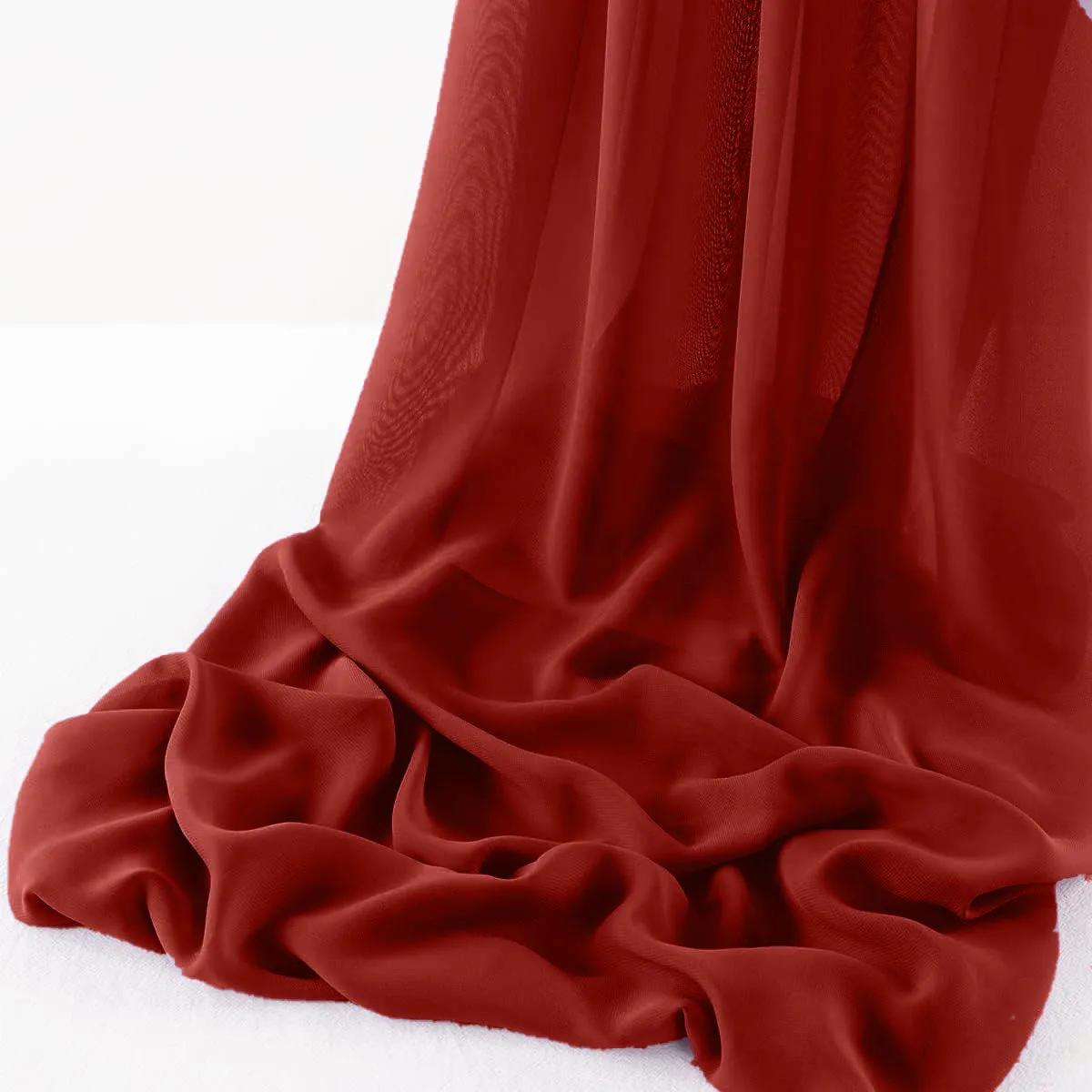 WOOL DOBBY CHIFFON SHEER RUNNER (14" wide x 108" Long)