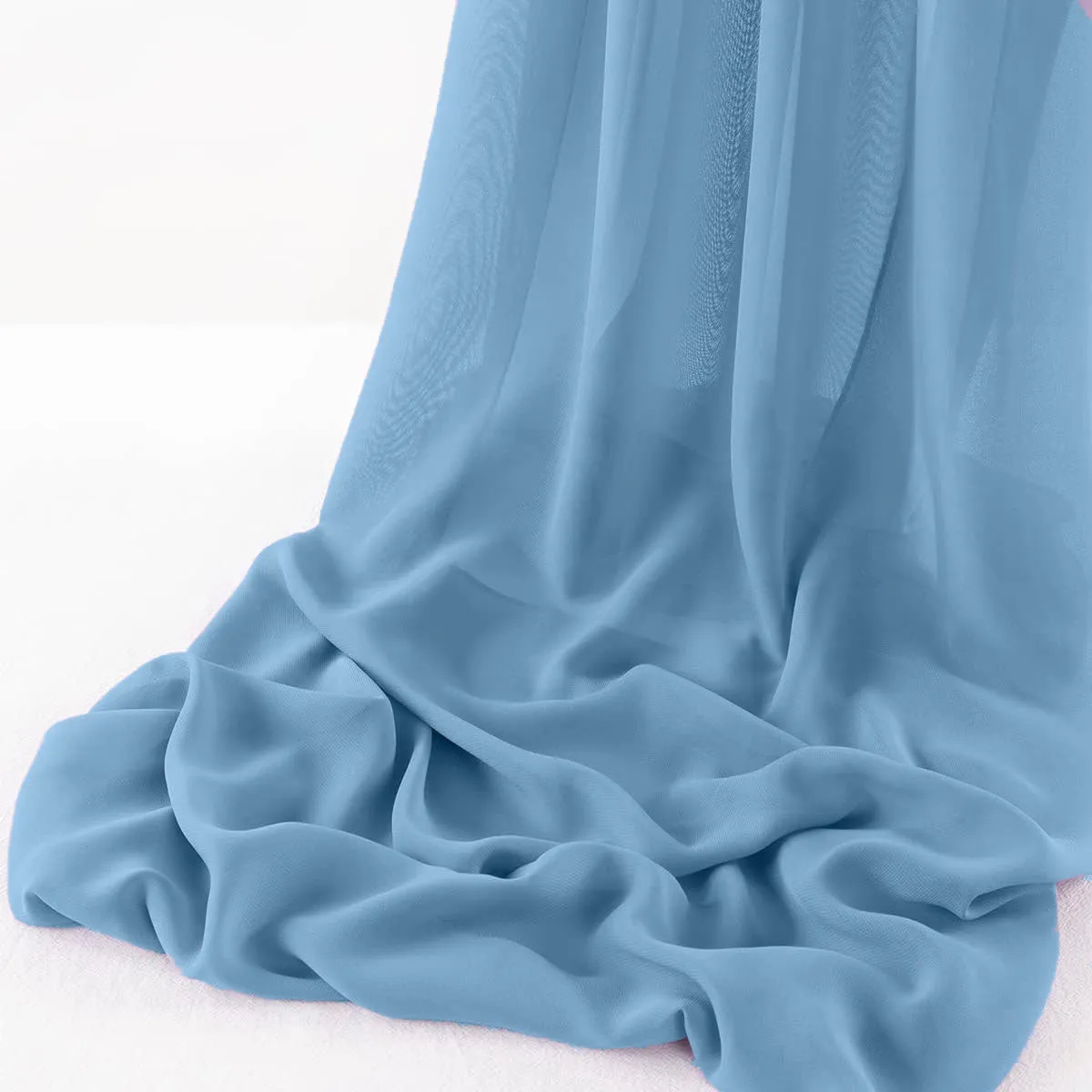 WOOL DOBBY CHIFFON SHEER RUNNER (14" wide x 108" Long)