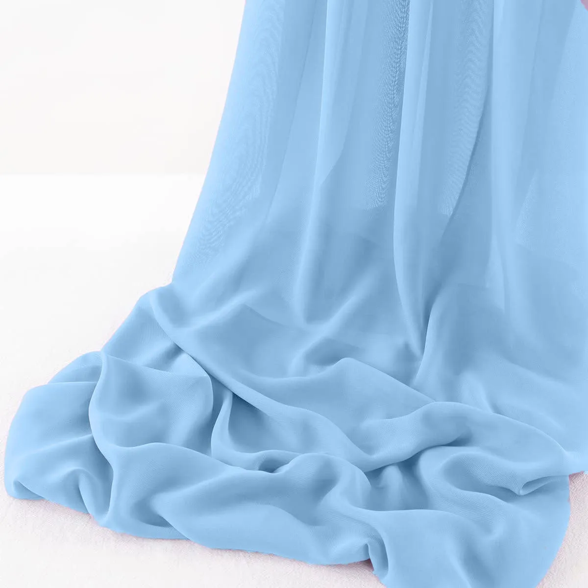WOOL DOBBY CHIFFON SHEER RUNNER (14" wide x 108" Long)