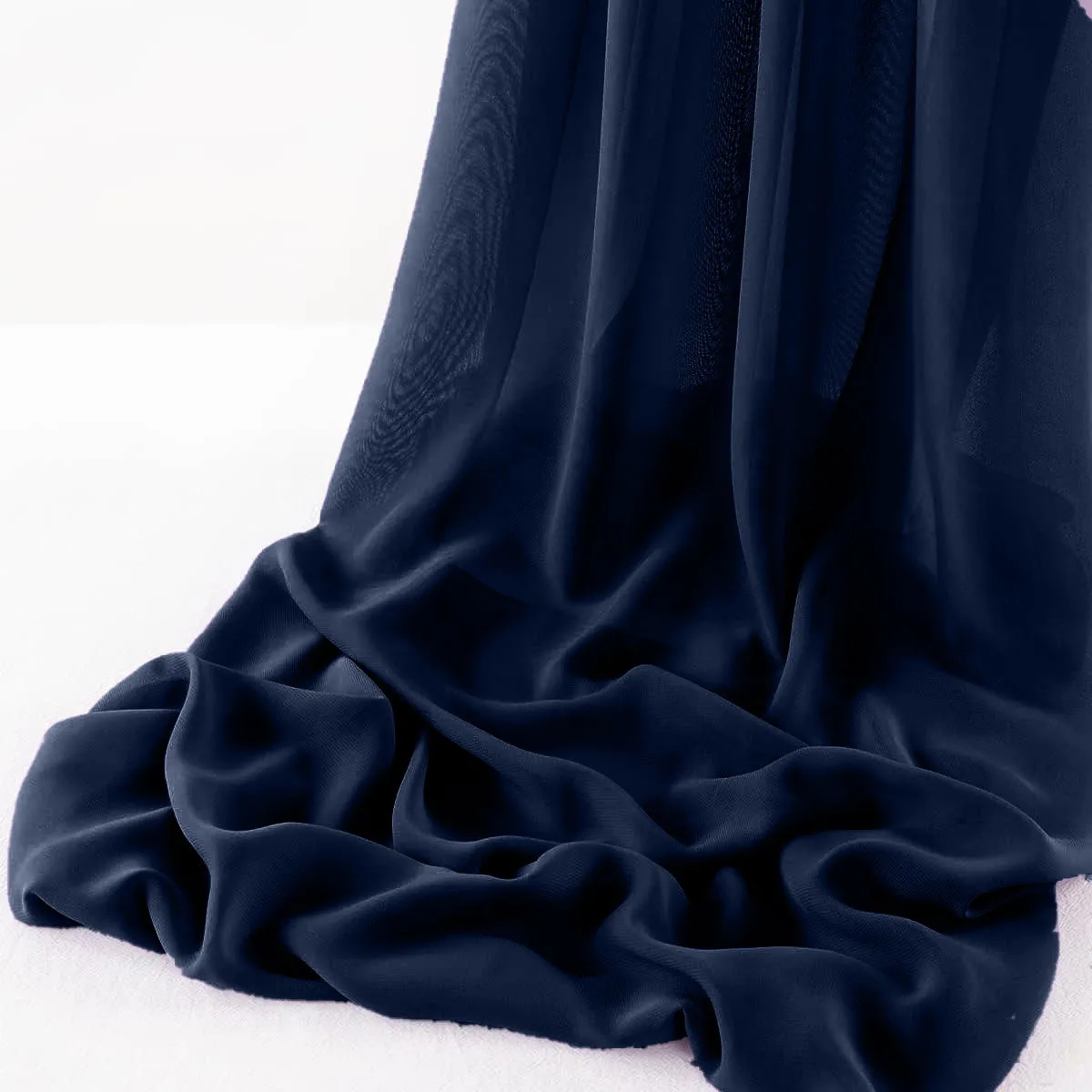 WOOL DOBBY CHIFFON SHEER RUNNER (14" wide x 108" Long)