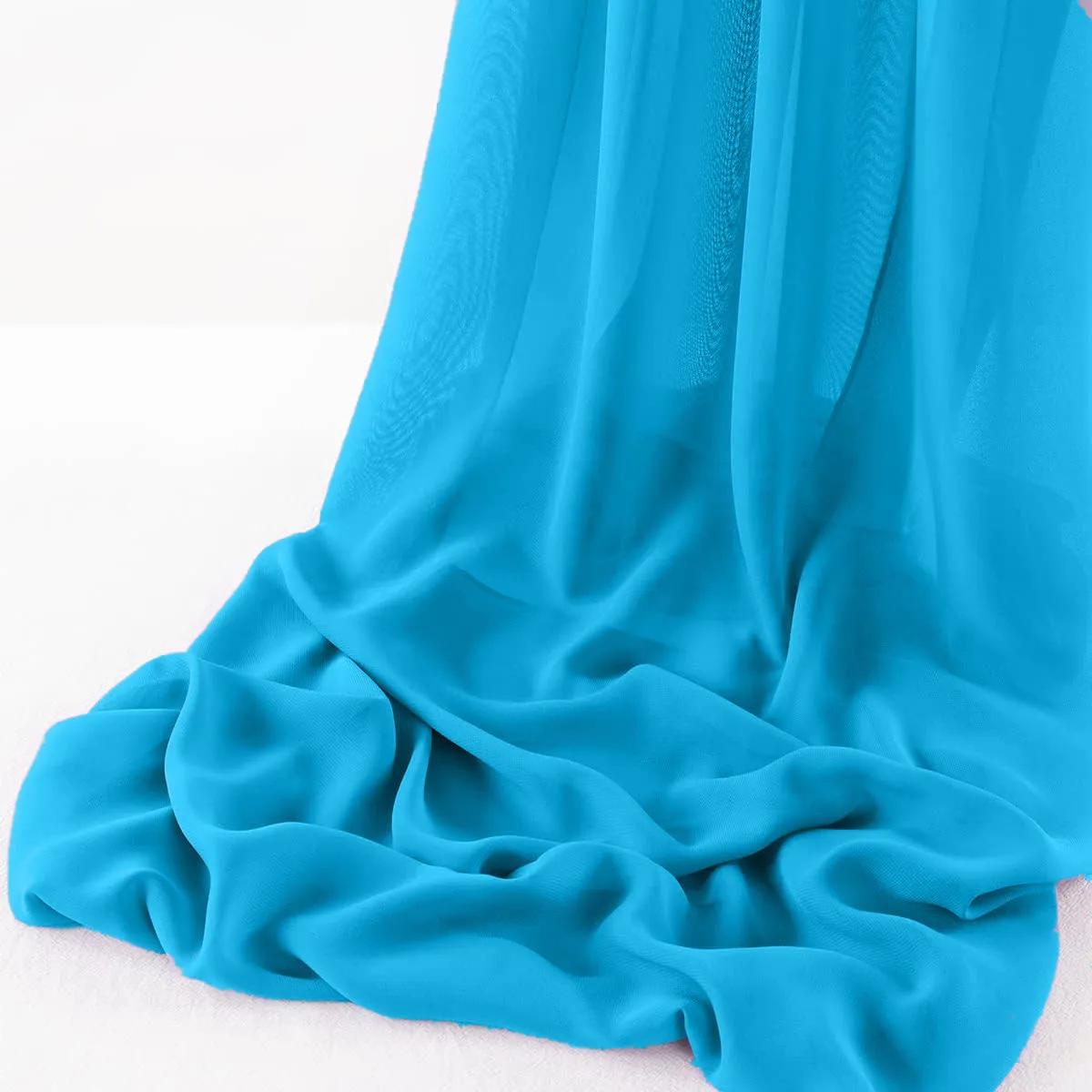 WOOL DOBBY CHIFFON SHEER RUNNER (14" wide x 108" Long)