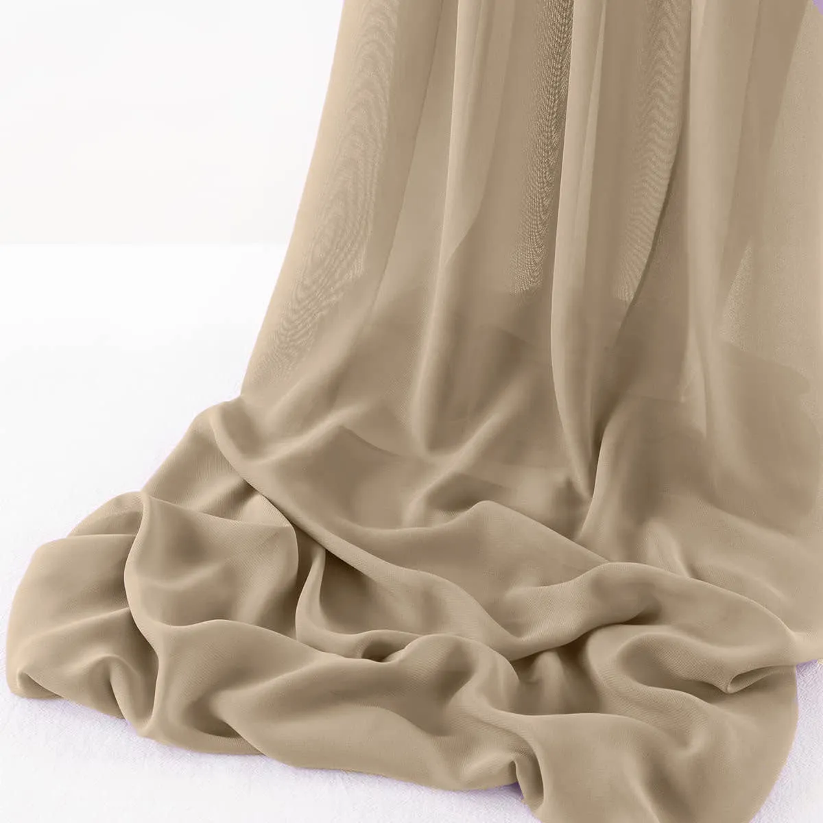 WOOL DOBBY CHIFFON SHEER RUNNER (14" wide x 108" Long)