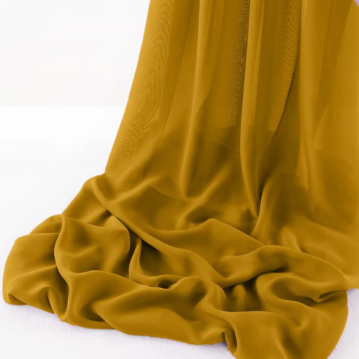WOOL DOBBY CHIFFON SHEER RUNNER (14" wide x 108" Long)