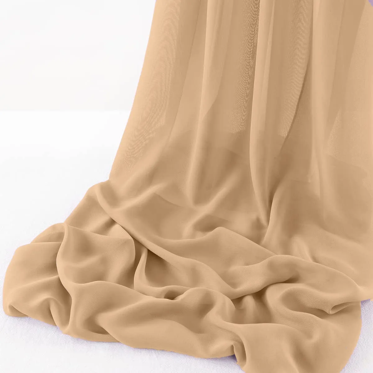 WOOL DOBBY CHIFFON SHEER RUNNER (14" wide x 108" Long)