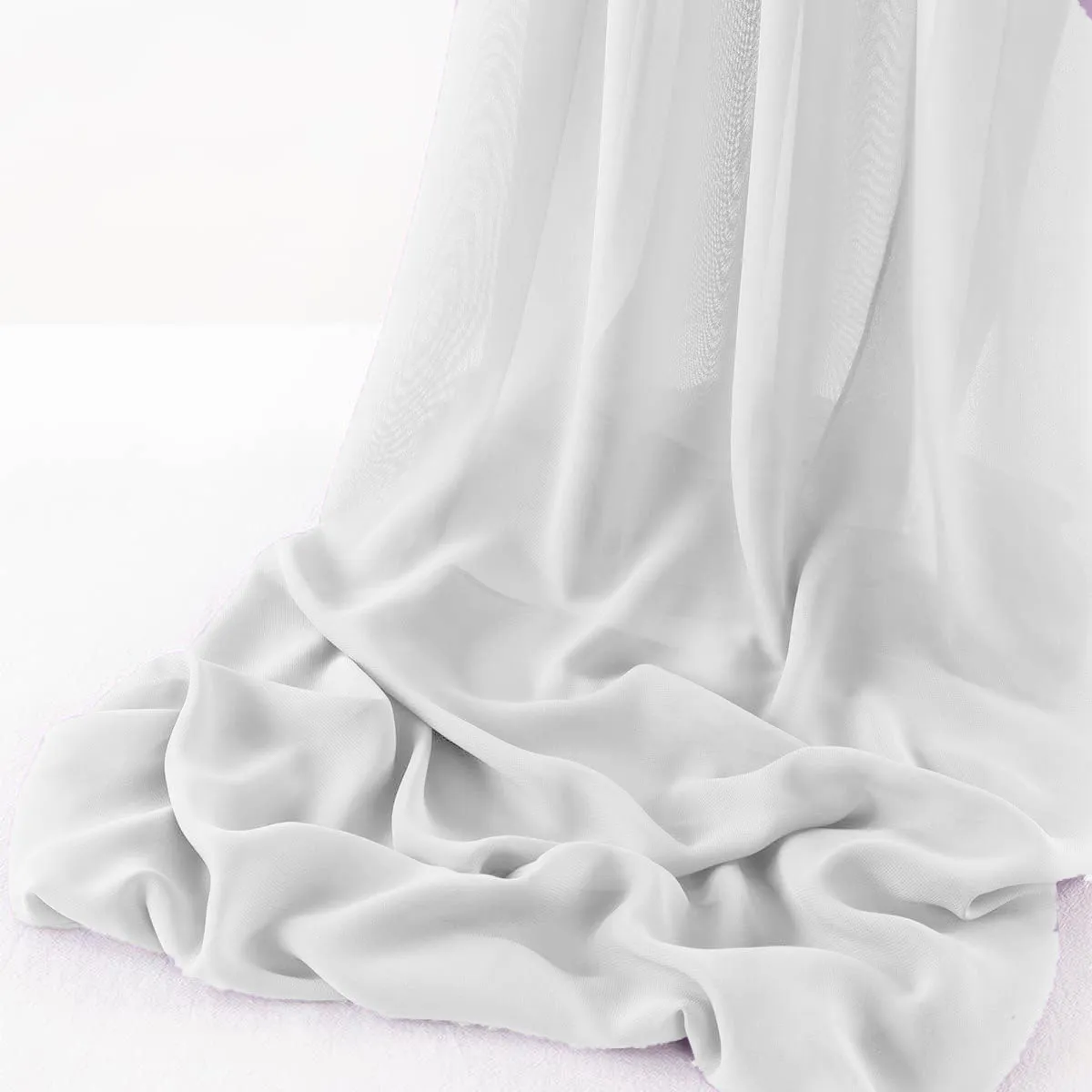WOOL DOBBY CHIFFON SHEER RUNNER (14" wide x 108" Long)